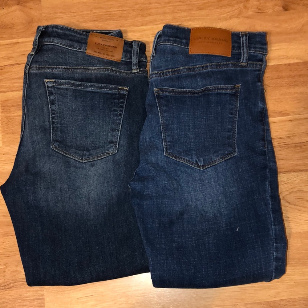 2 pair of cropped jeggings